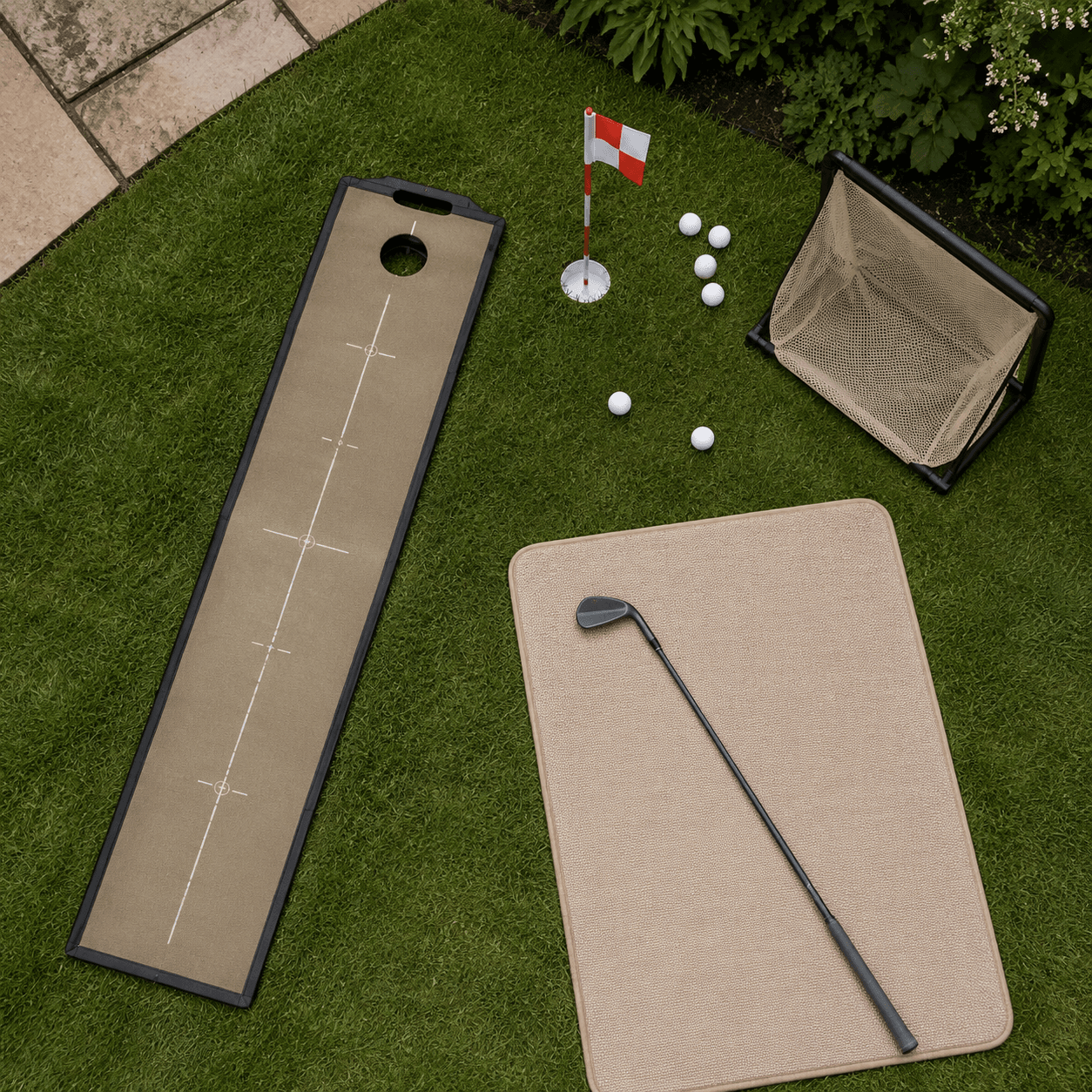 Back Garden Practice Board — golf pin board layout