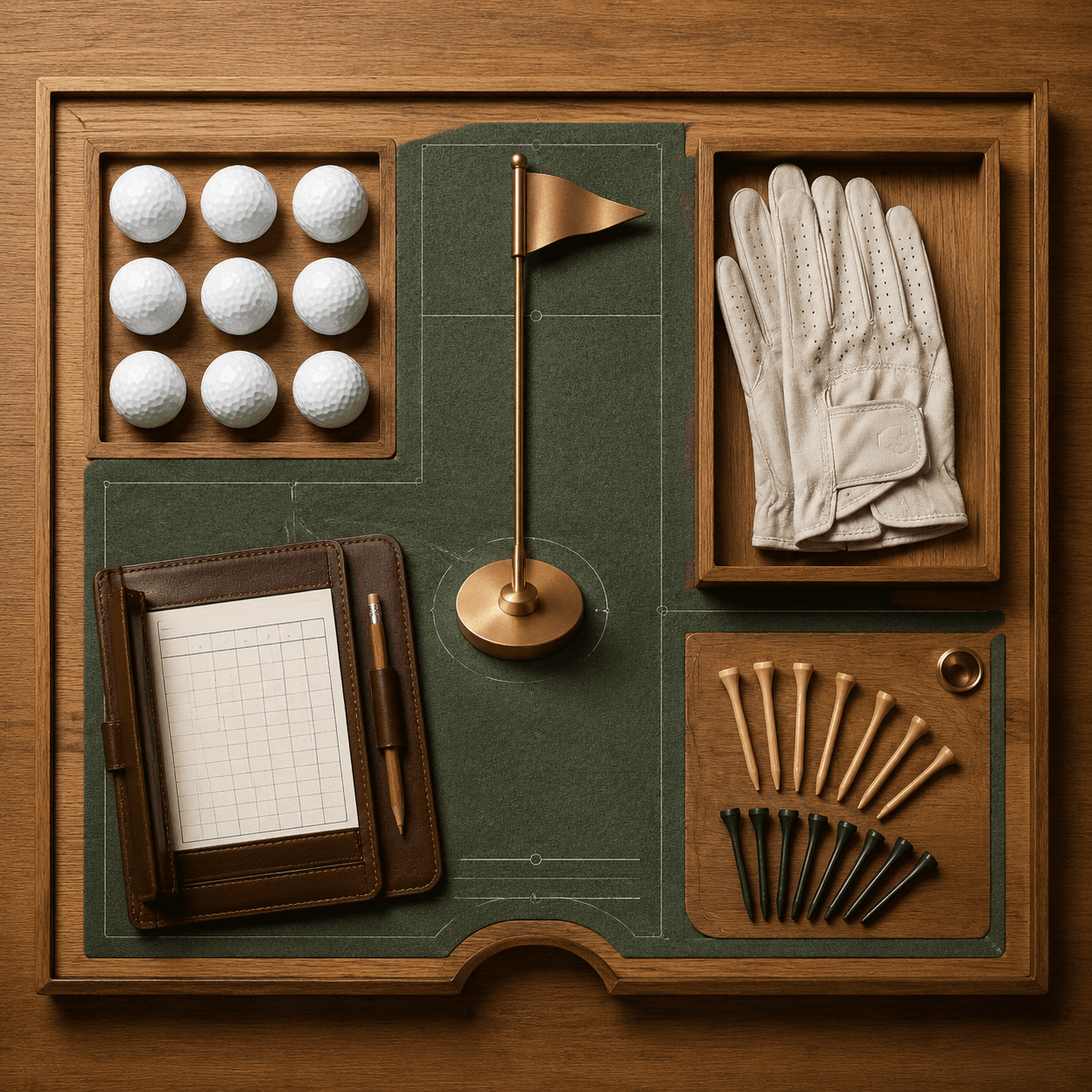 Clubhouse Display — golf pin board layout